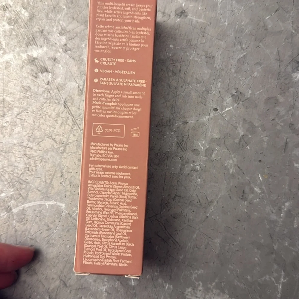 All in one cuticle and nail cream